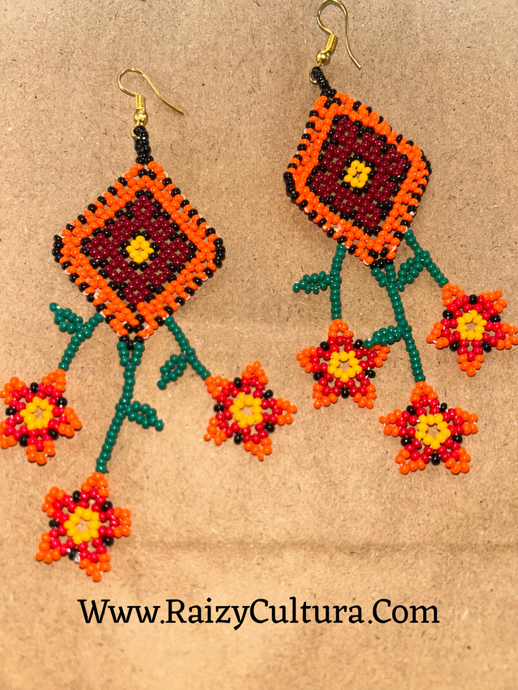 Orange/Black earrings