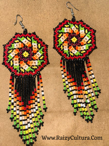 Red /Black earrings✨