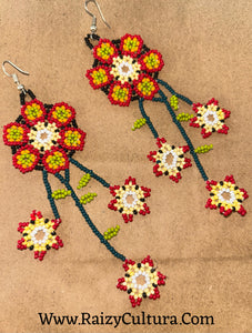 Flower earrings