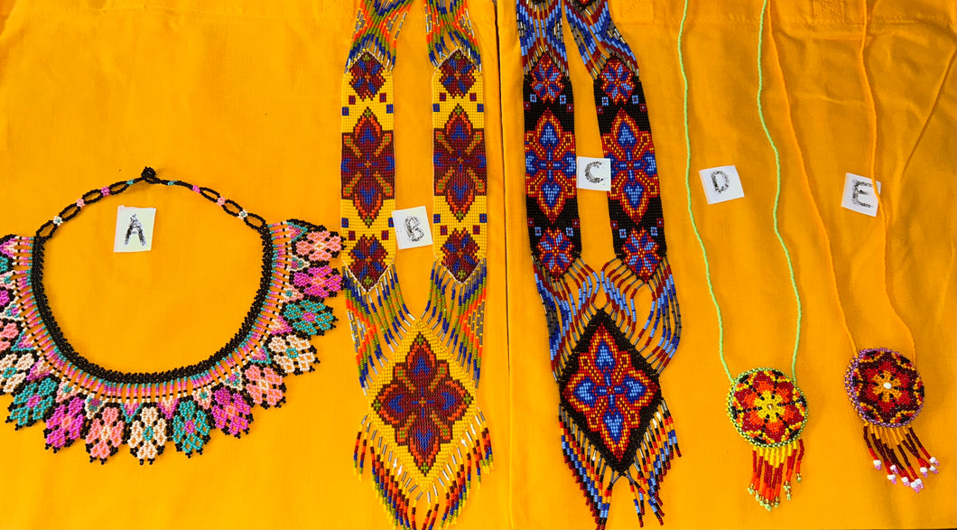 Beaded necklaces (huichol)