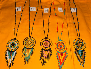 Dreamcatcher-like necklaces