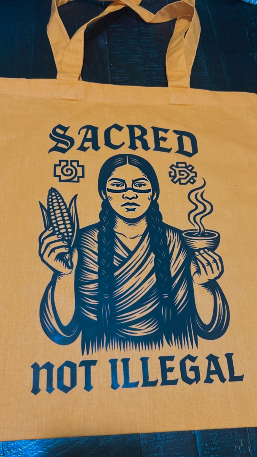 “Sacred”Tote bag🪶
