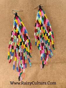 Colored beaded earrings ✨